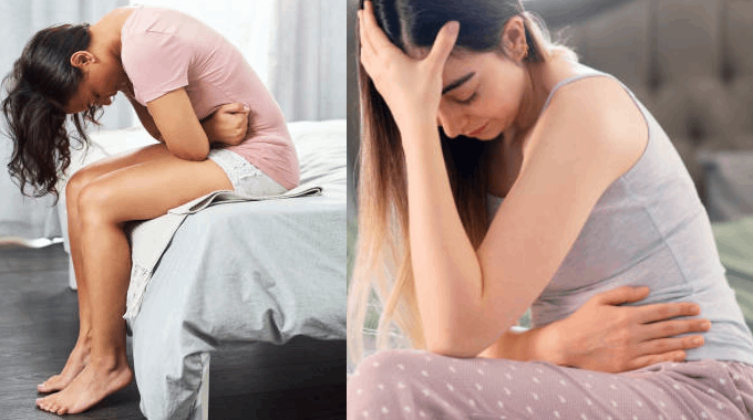 Women experiencing digestive discomfort before finding Gut Save